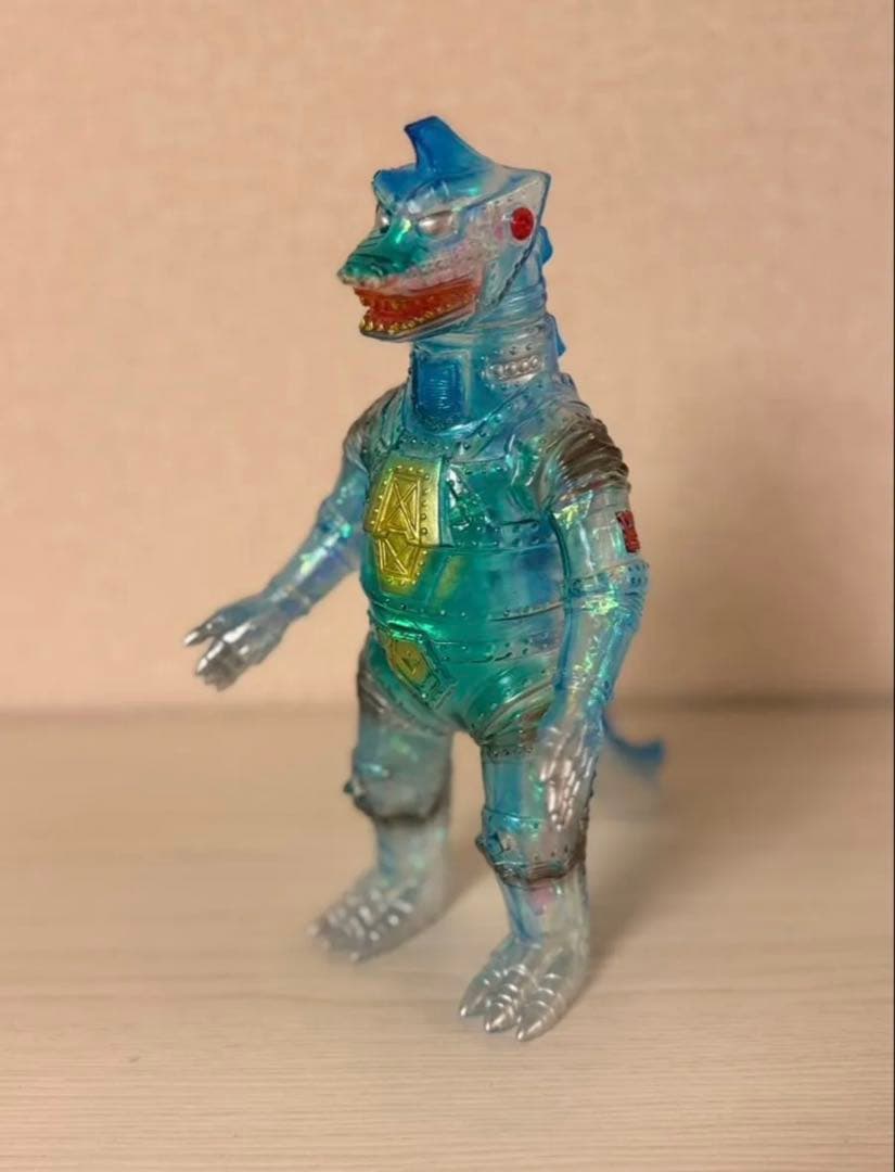 ブルマァク メカゴジラ オーロラカラー ソフビ ゴジラ 美品 袋付き ブルマァク メカゴジラ オーロラカラー ソフビ ゴジラ 美品 袋付き