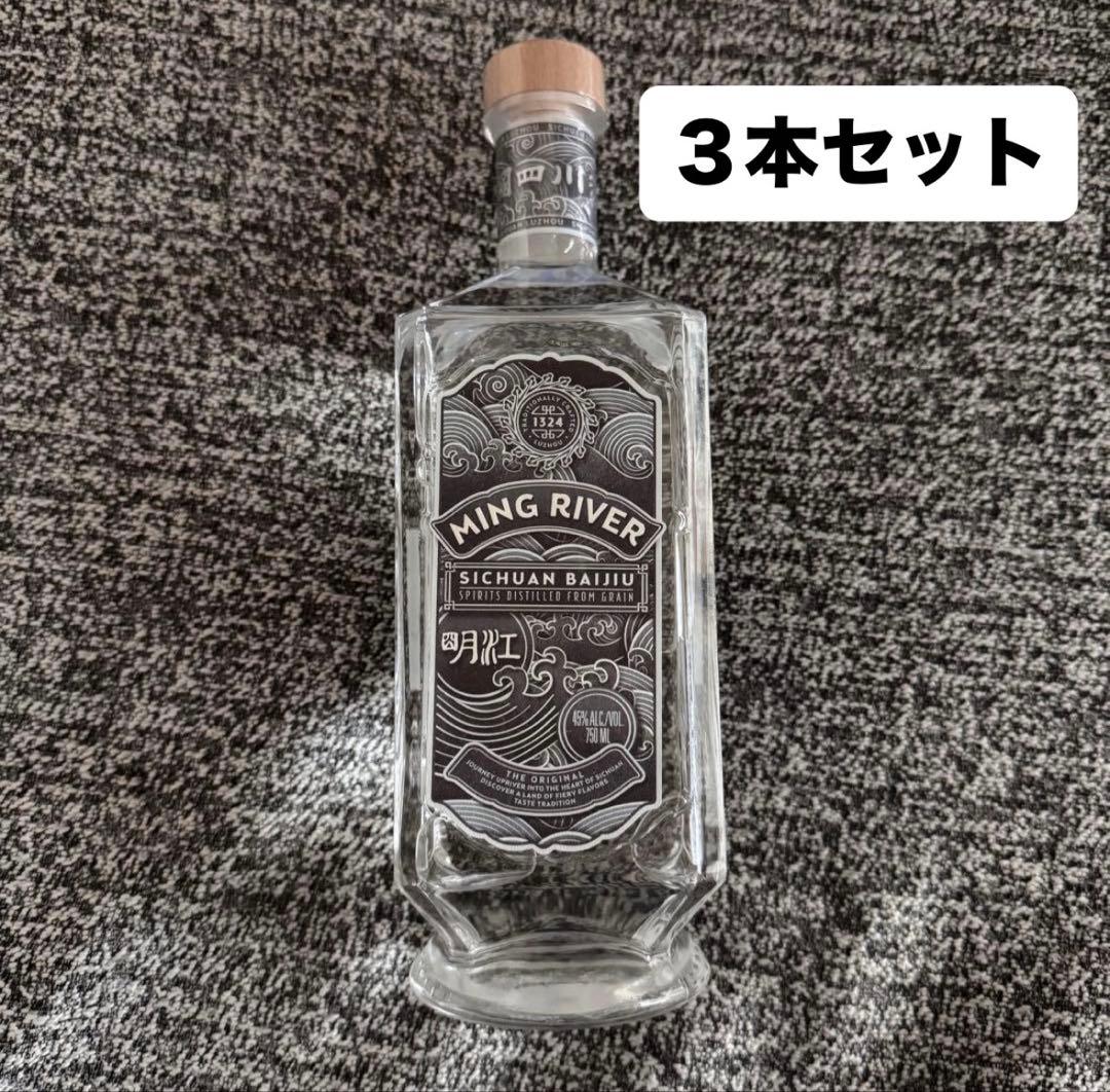 明江四川白酒 ミンジャンシセンパイチュウ 45℃ 3本セット - メルカリ