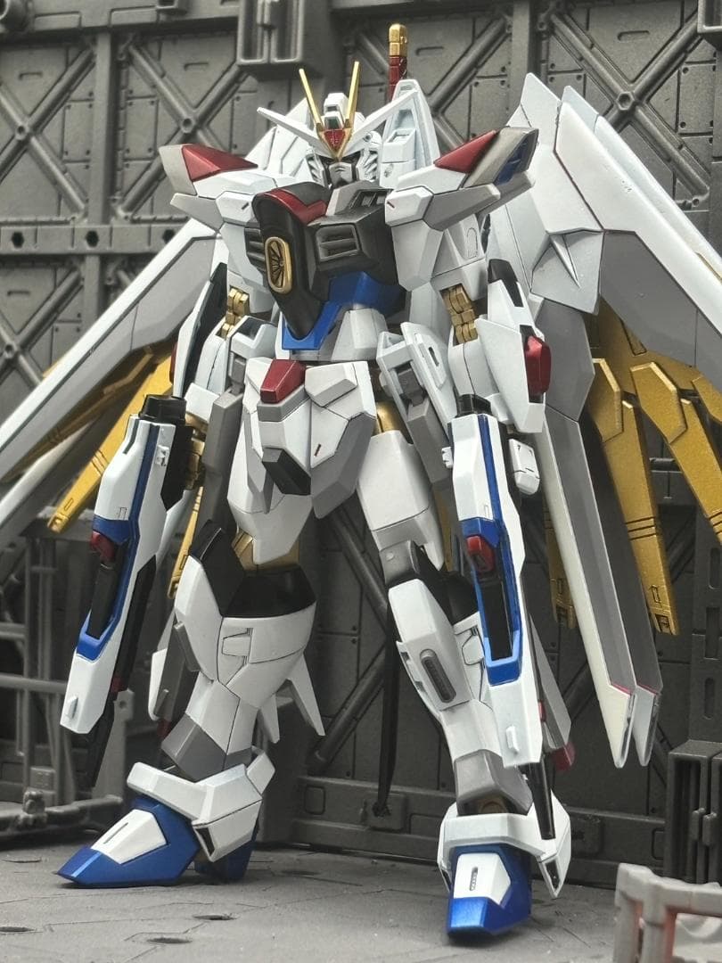 hg マイティーストライクフリーダムガンダム全塗装完成品