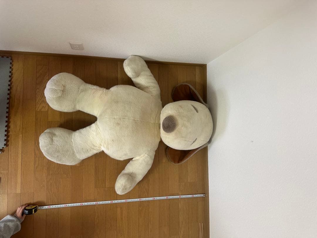 スヌーピー　ぬいぐるみ 特大　カフェオレ色　かわいい