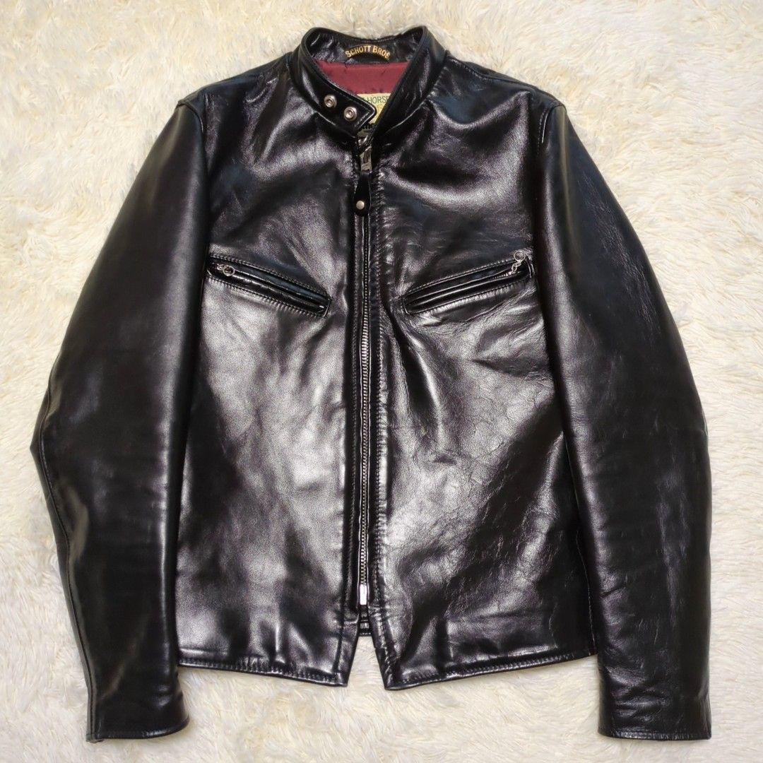 【極美品】ショット 641XXH ホースハイド ライダース ジャケット ショット シングルライダース ホースハイド Schott 641XXH HORSE HIDE