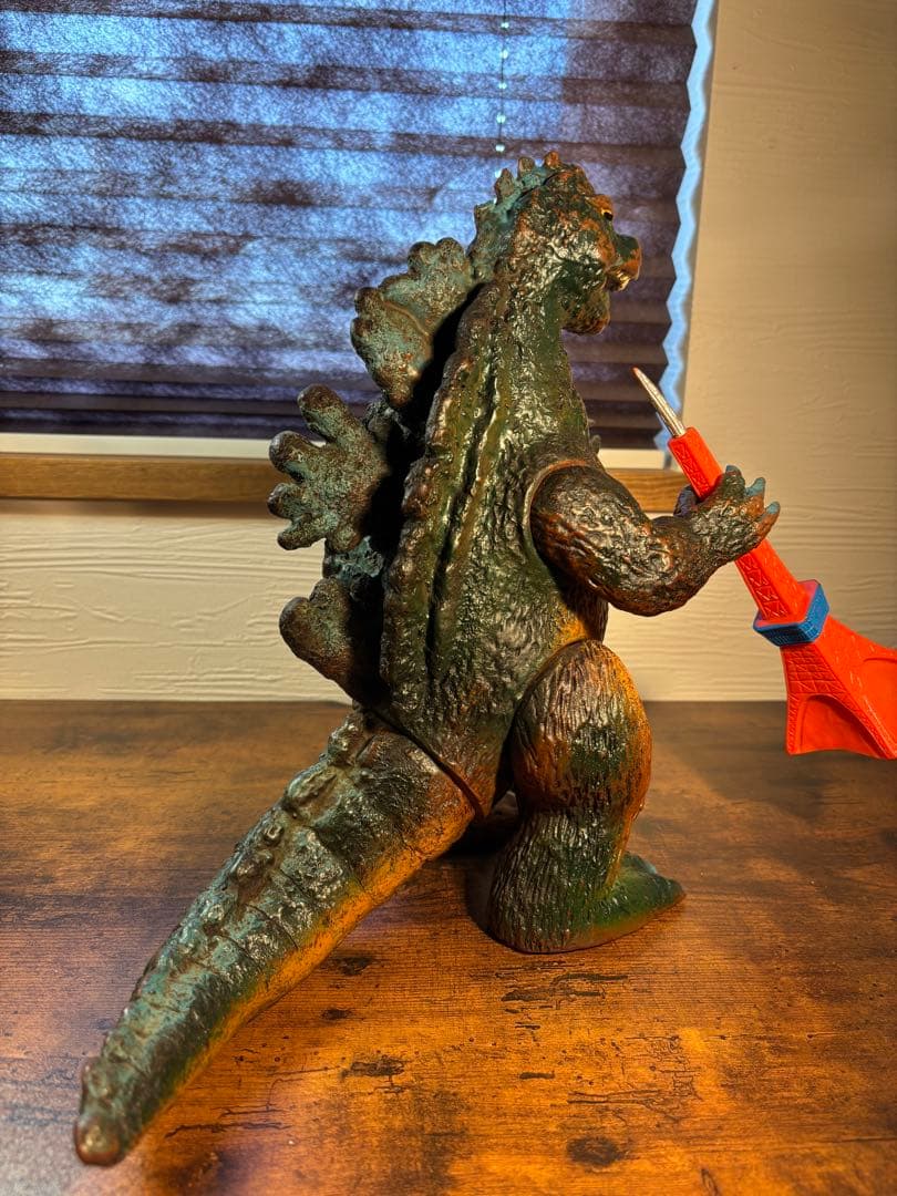 ブルマァク　ジャイアントゴジラ　当時物　ソフビ　ゴジラ　マルサン　東京タワー付き