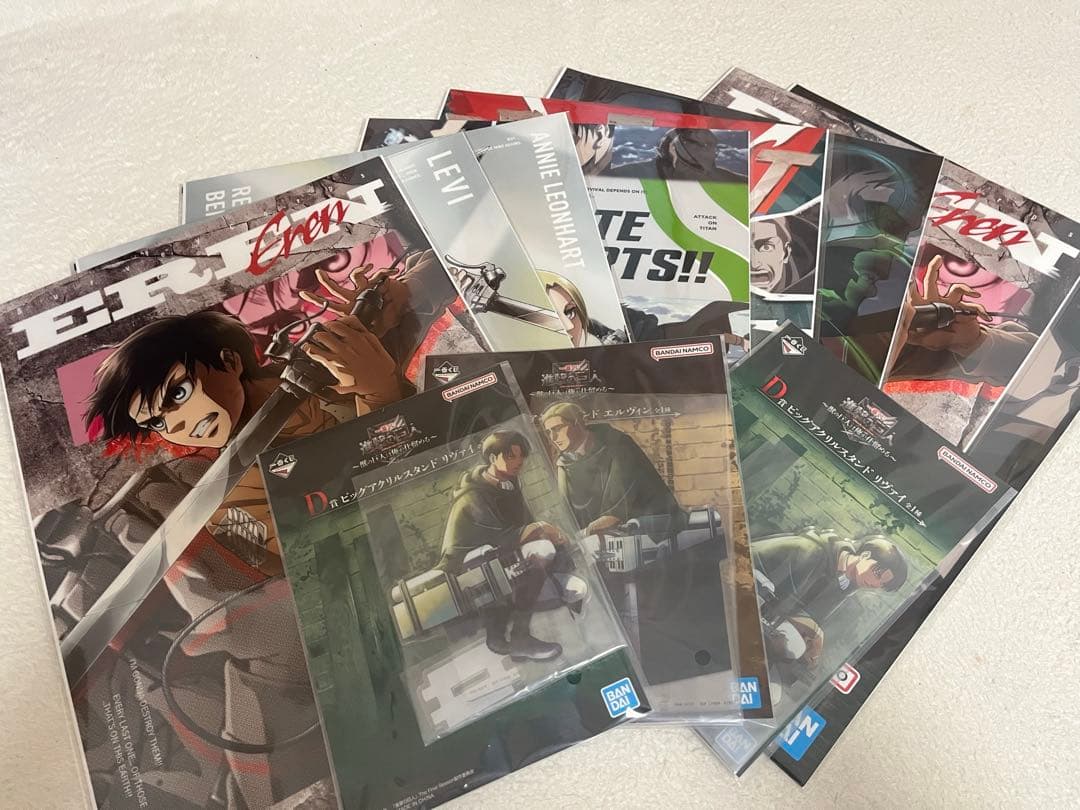 一番くじ 進撃の巨人 〜獣の巨人は俺が仕留める〜　A賞 B賞 ラストワン賞ほか