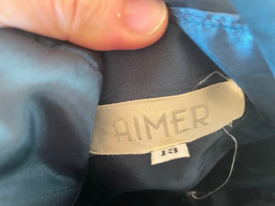 エメ　ダークブルーのマーメイドロングドレス サイズ13