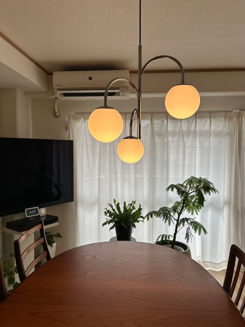 IKEA】スィムリスハムン ペンダントライト 3灯ガラスシェード2年使用