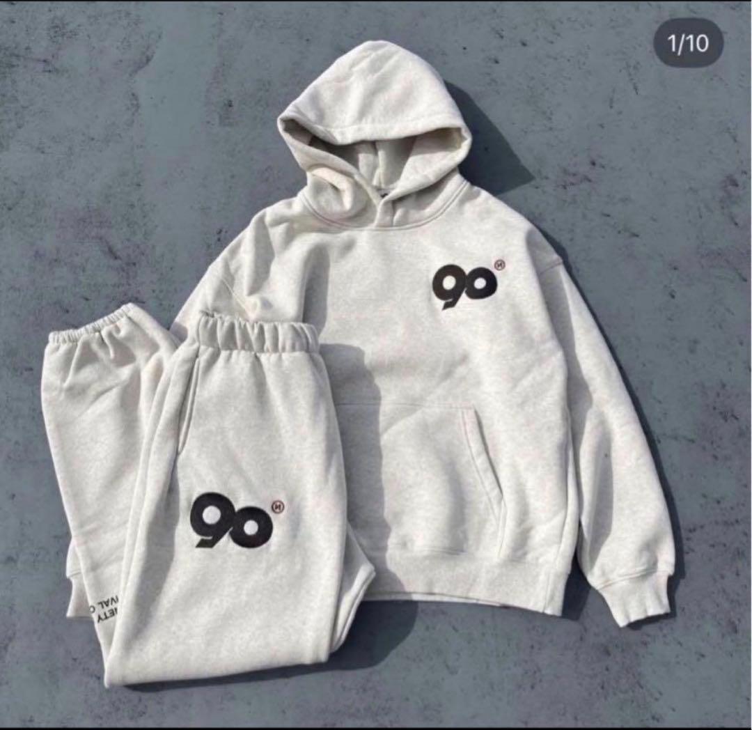 9090 セットアップ　パーカーL ズボンL