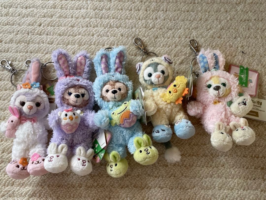 香港ディズニー ダッフィー&フレンズ キーチェーンぬいぐるみ - メルカリ