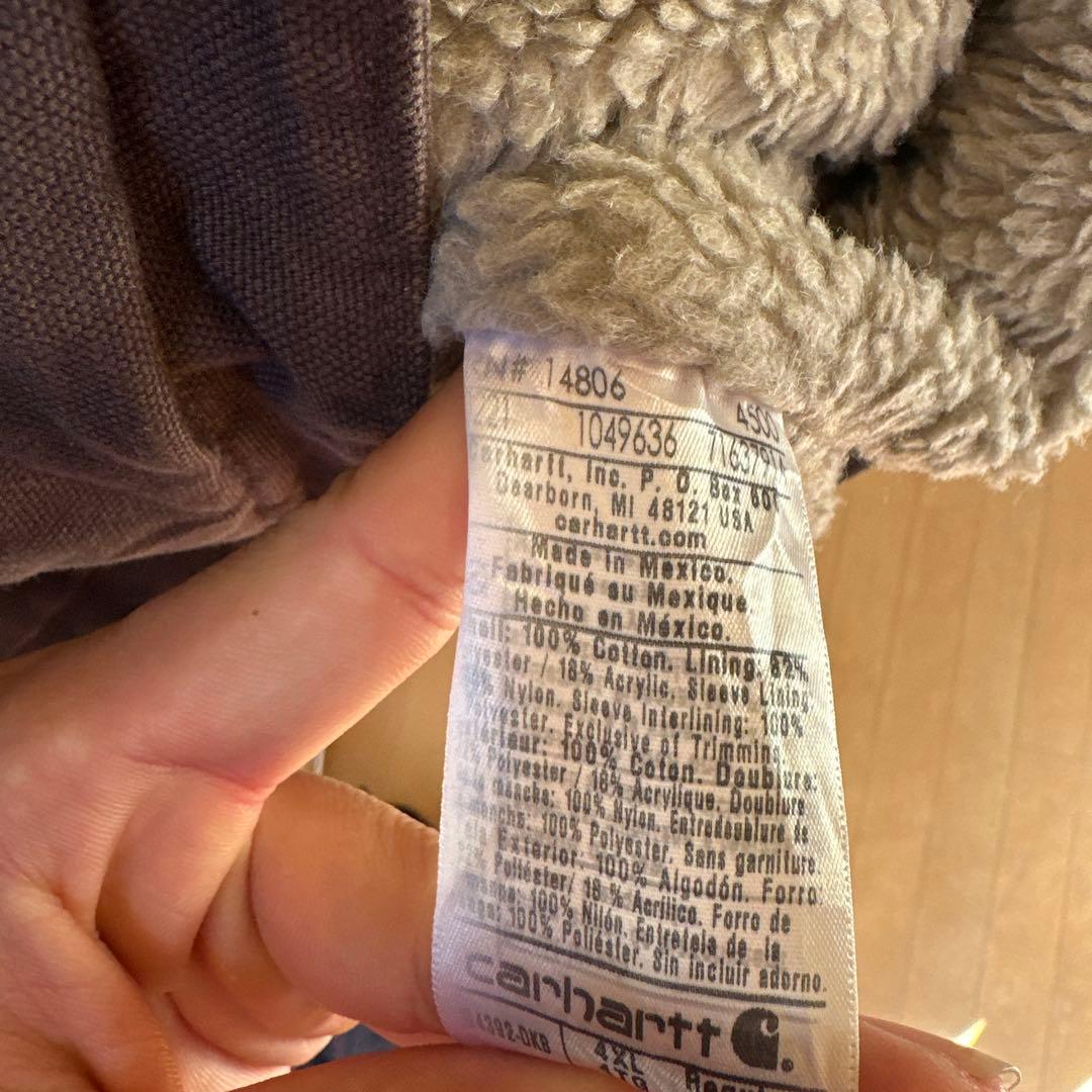 レブルCarhartt アクティブジャケットフード付き 4XL ブラウン