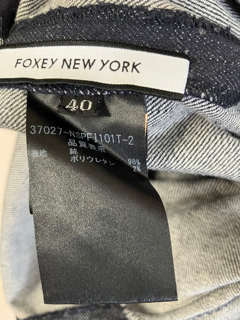 foxey フォクシー デニム ワイドパンツ