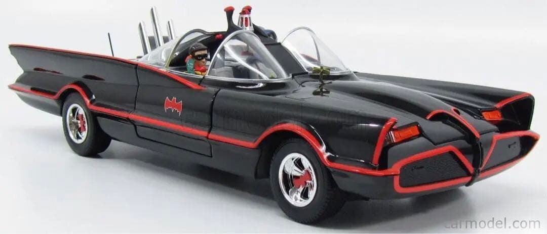 ★絶版！￼ マテル 1/18 バットモービルTV版フィギュア付