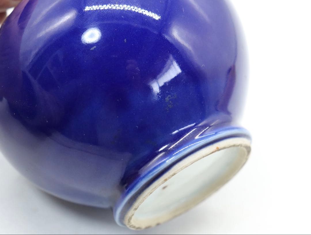 中国 清時代 藍釉小壺 木箱入 送料込み250511 - メルカリ