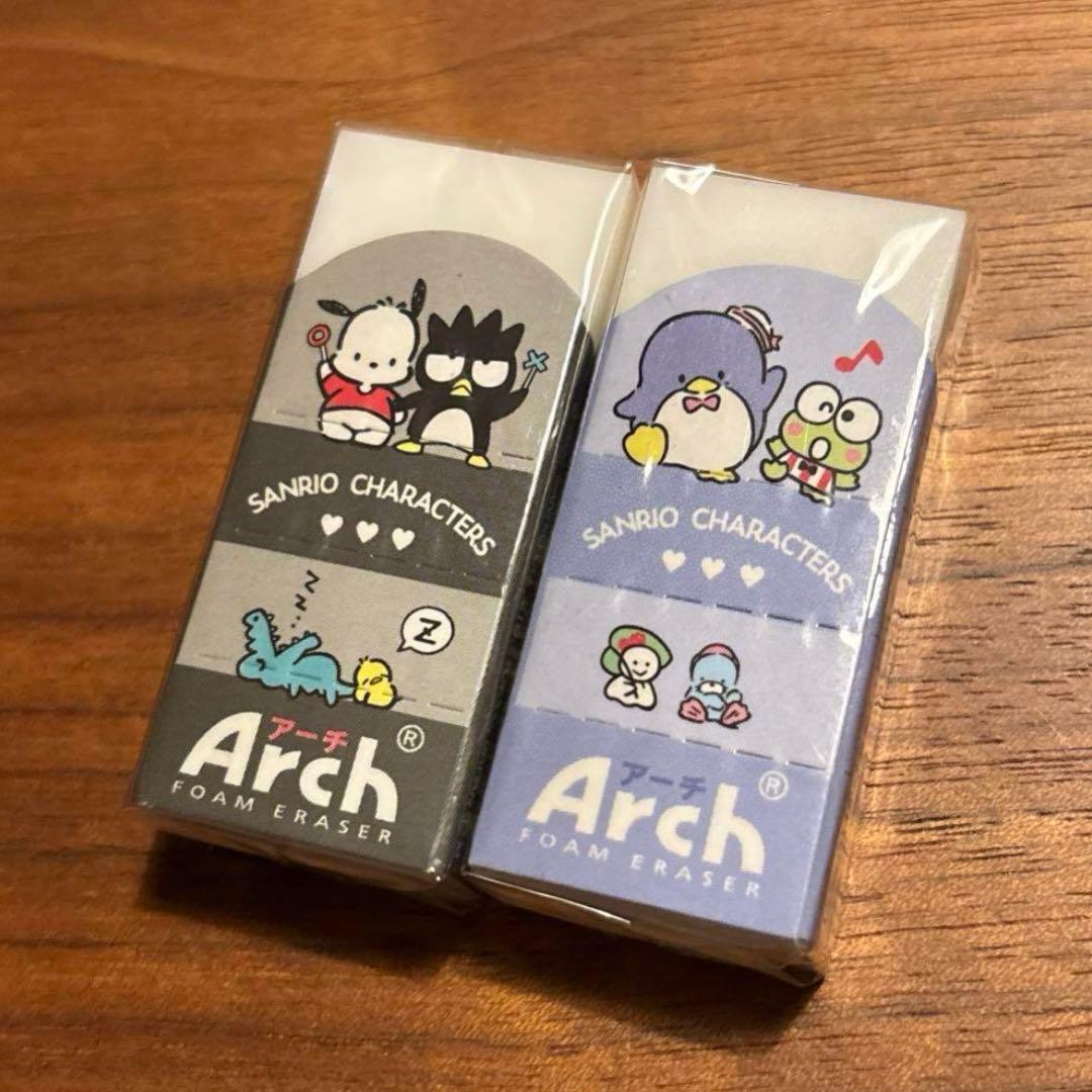 アーチ 消しゴム サンリオ バツ丸 けろっぴ タキシードサム ポチャッコ