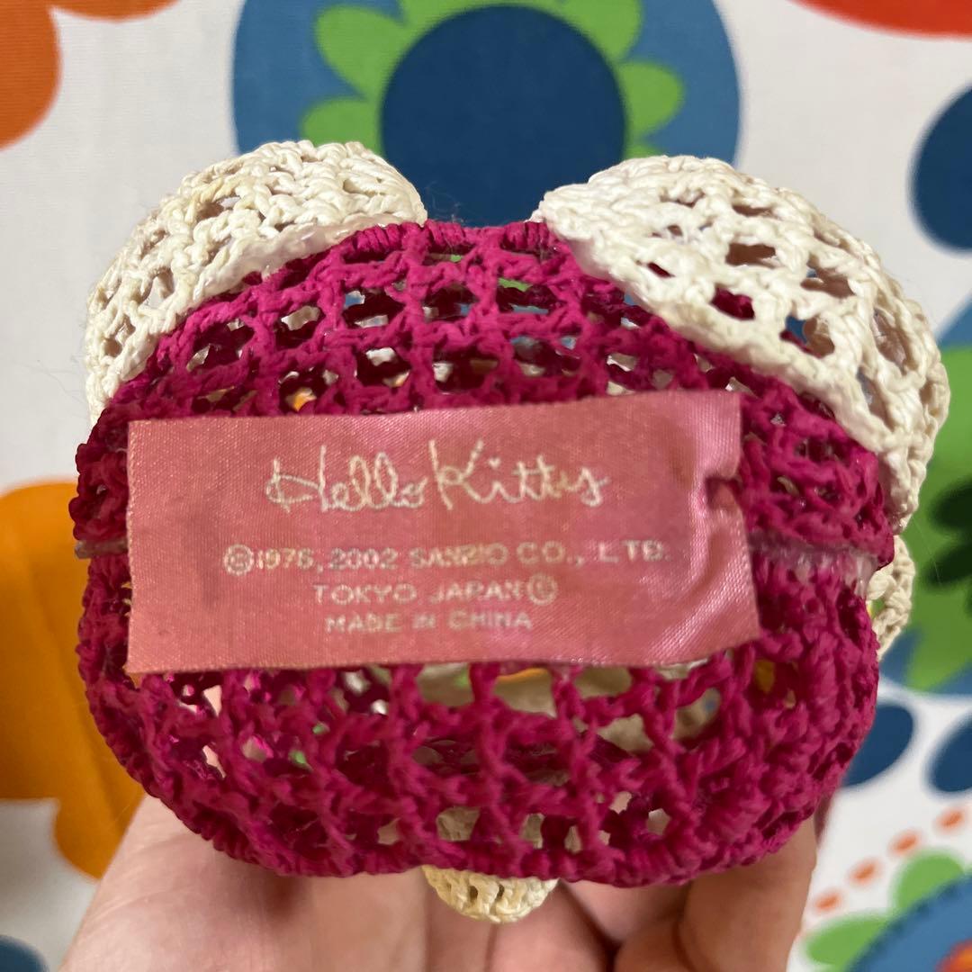 ハローキティキティちゃんショルダーバッグポーチレトロ手編み風
