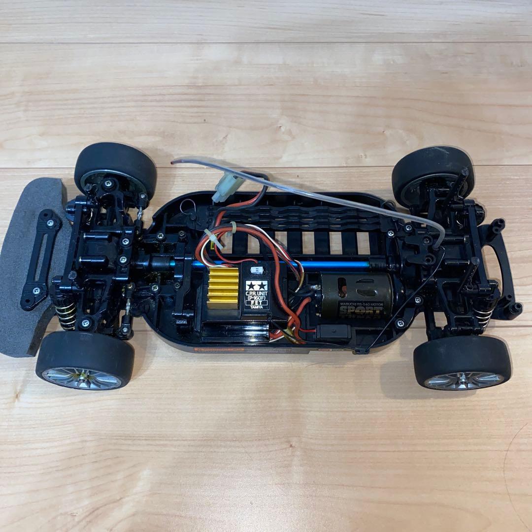 タミヤ ラジコン TT01 シャーシ アンプ サーボ モーター 受信機 セット