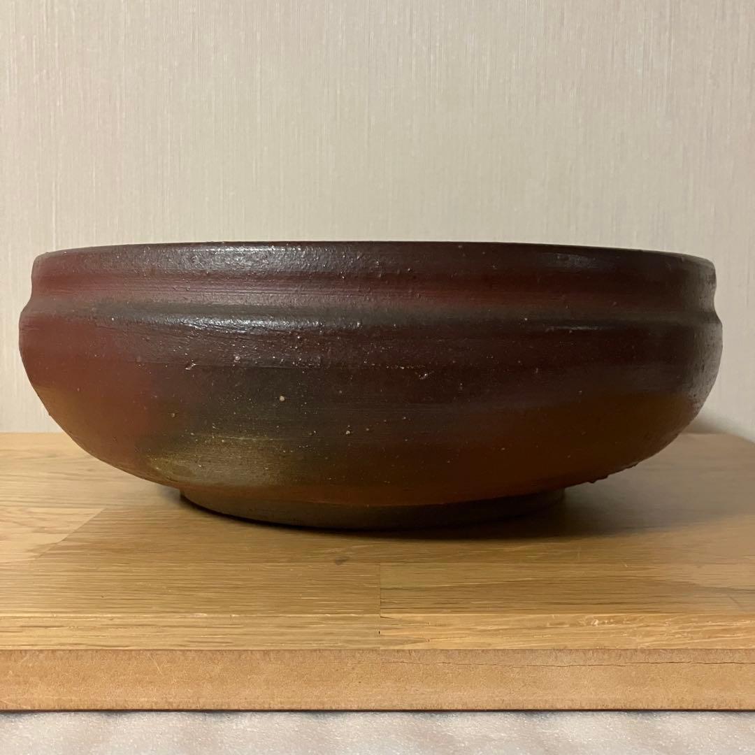 備前焼　水盤　花器　生花　的野求造