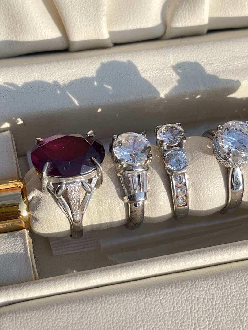 ジュエリーセット（リング・ネックレス・イヤリング）　925 多数刻印あり