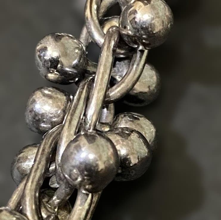 Vintage メキシコ シルバー パール DNA ブレスレット