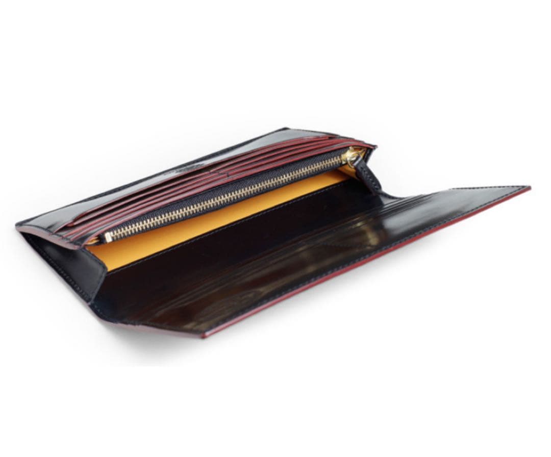 未使用 GANZO シェルコードバン2 小銭入れ付き財布　バーガンディ