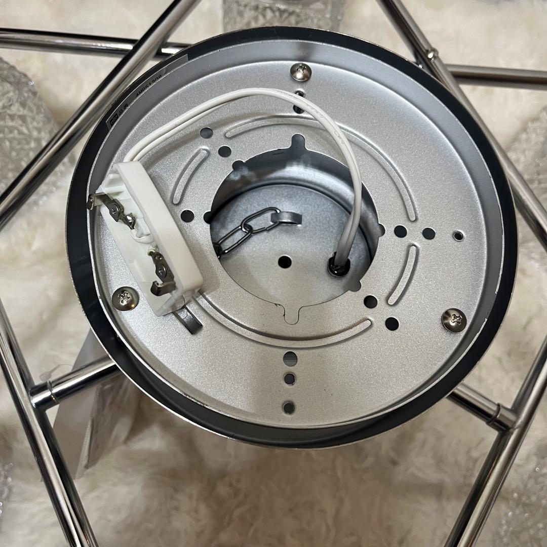 キシマ シャンデリア シーリングライト amp51308 シルバー 美品 - メルカリ