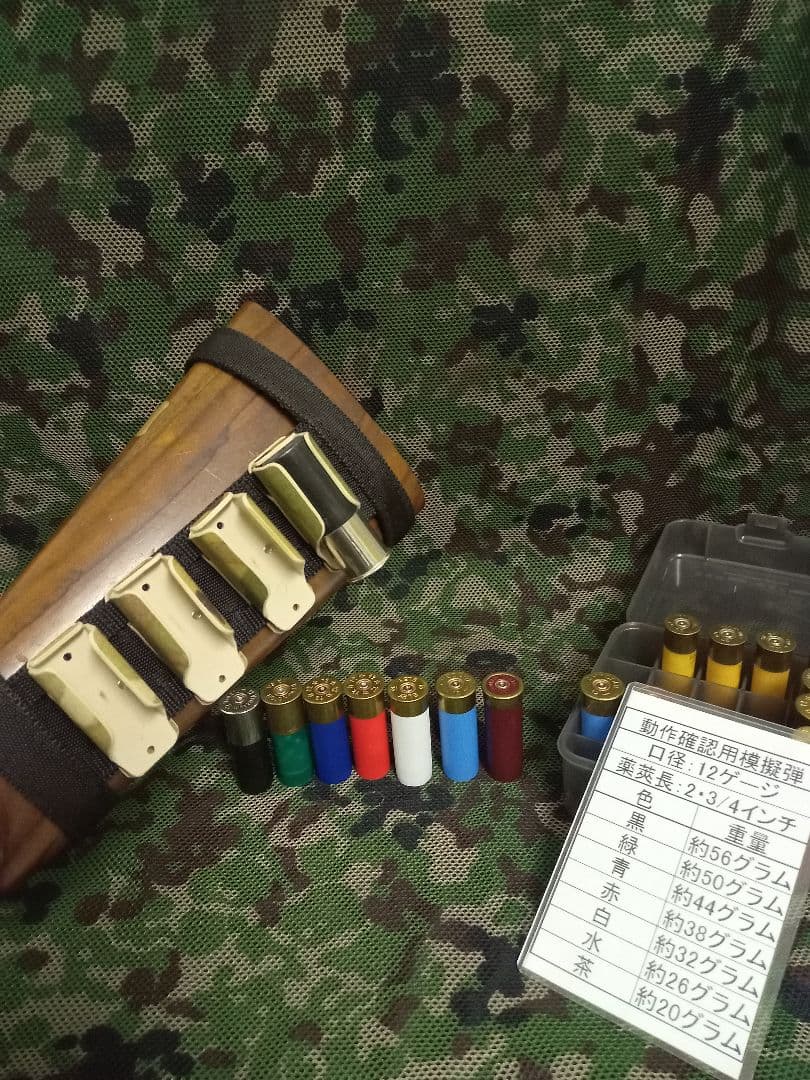 ストック用MOLLEシステム&シェルホルダー(1発用✕4)