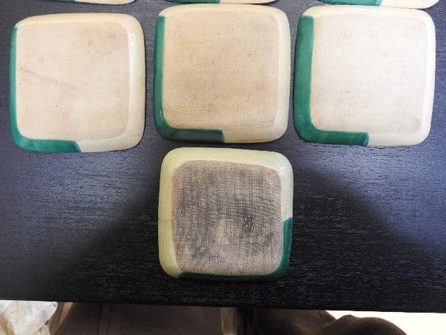 萬古作 雲鶴模様 手塩皿 10客 保存箱 MA143