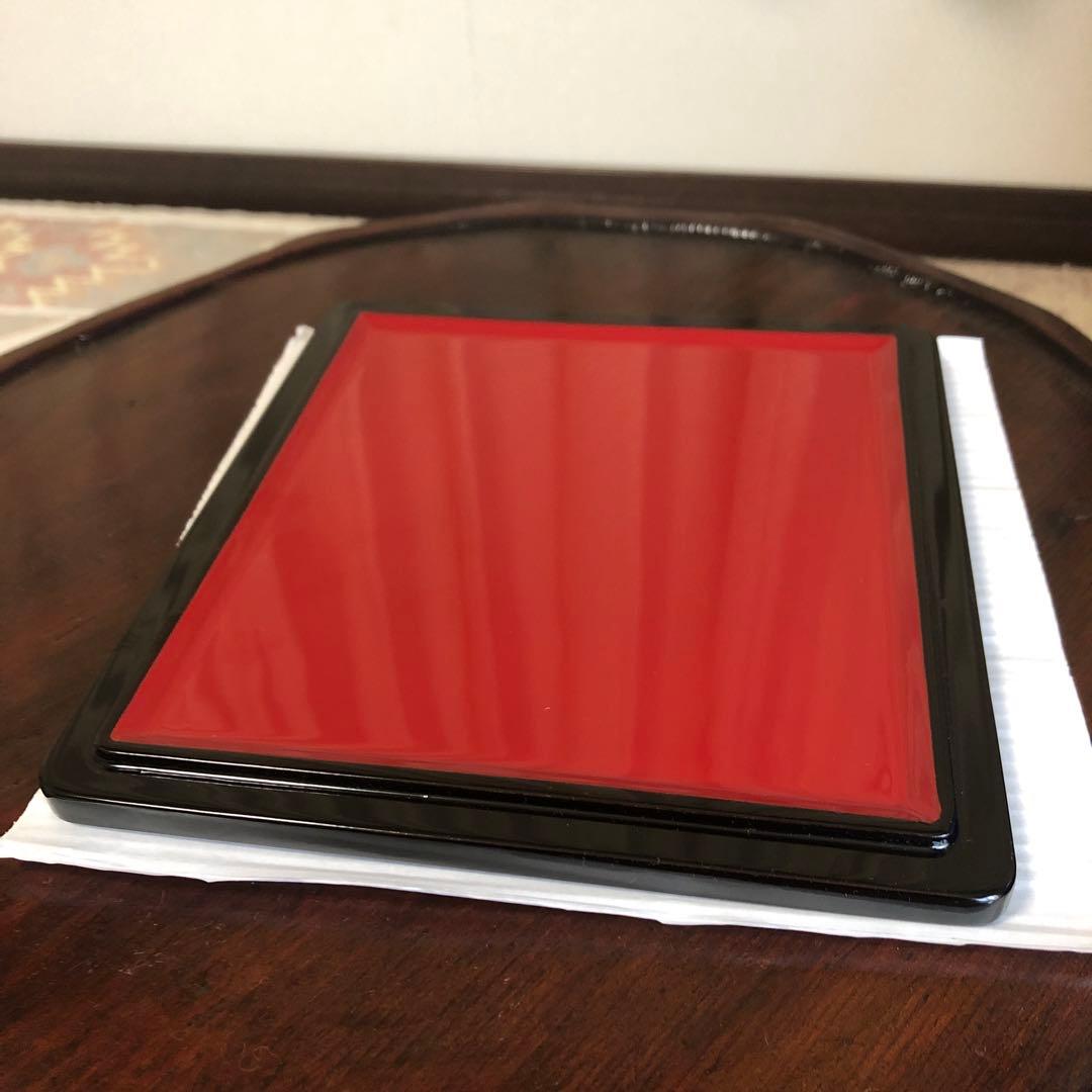 秀衡塗　重箱　三段重　菊紋　漆器　天然木　7寸×6.5寸　専用箱　未使用品　美品