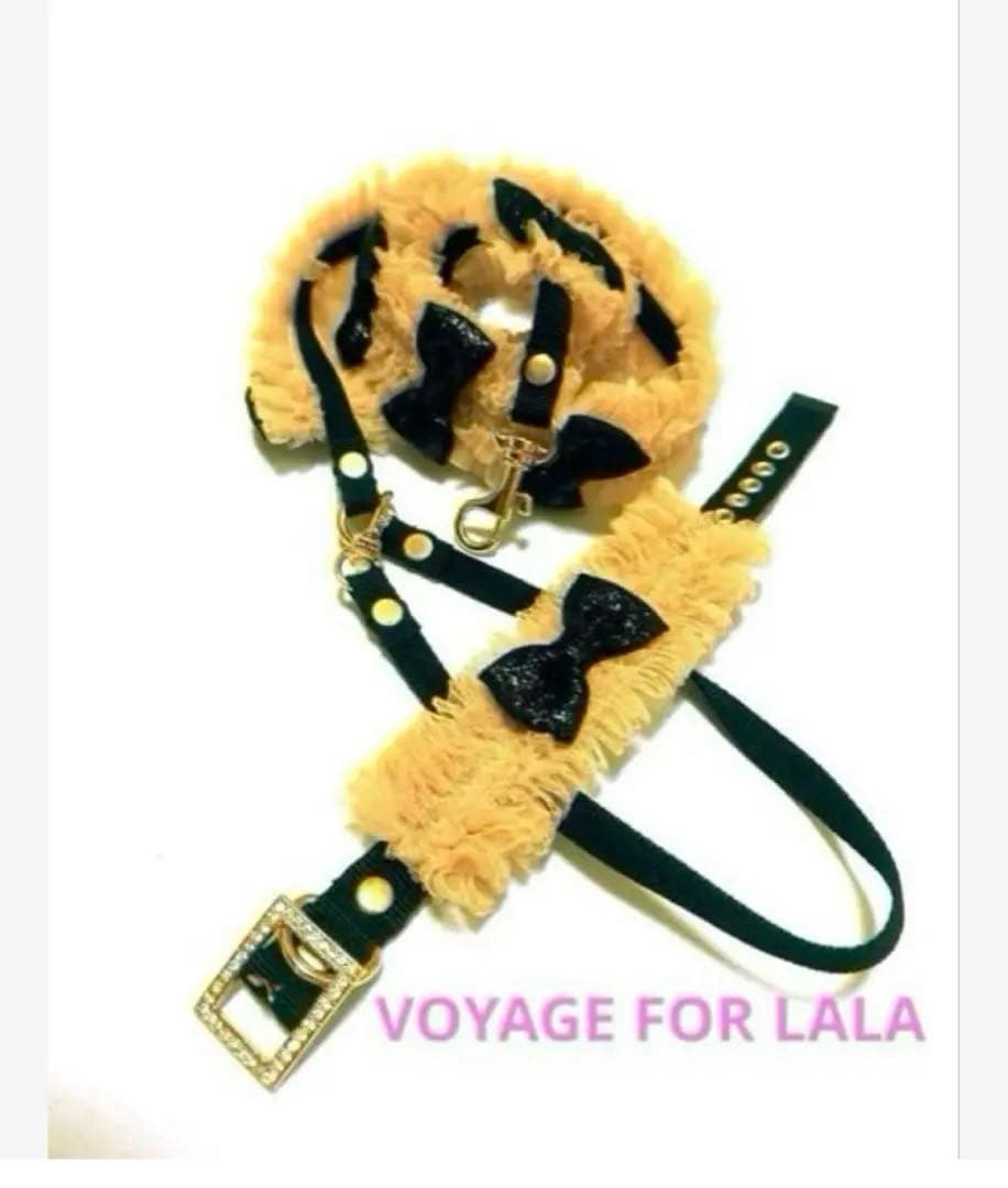 オプション取り外し可能リボン紹介ページ☆縫い付け迷子札 シュシュ猫