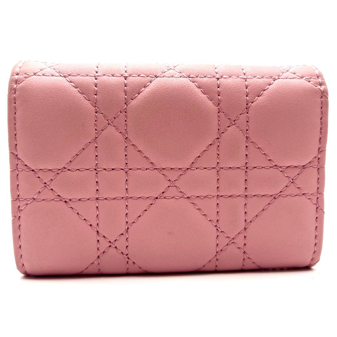 ディオール　ケース　マイディオールグライシンウォレット　ピンク　カナージュ