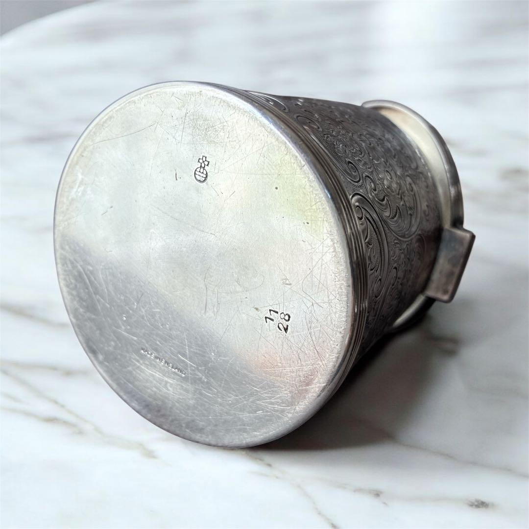 英国 Barker Ellis アンティーク ティーキャディ シルバープレート