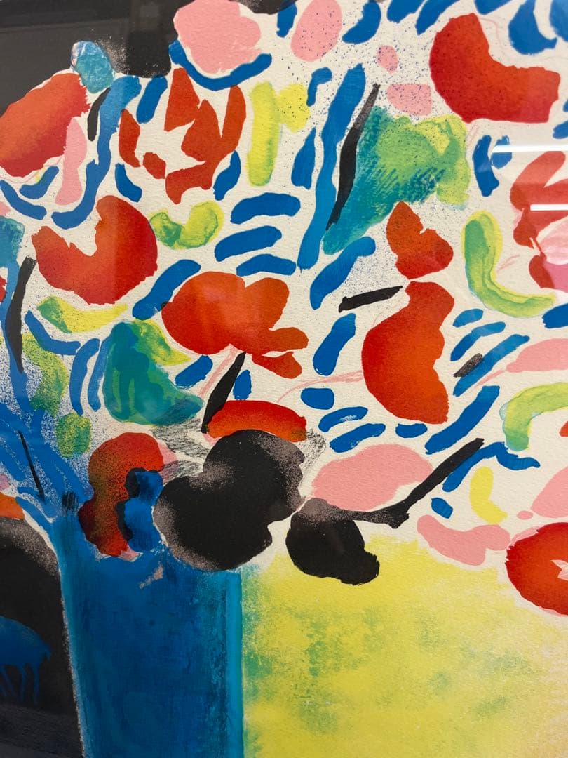 リトグラフ ポールギヤマン 木立の馬 直筆サイン 117/220