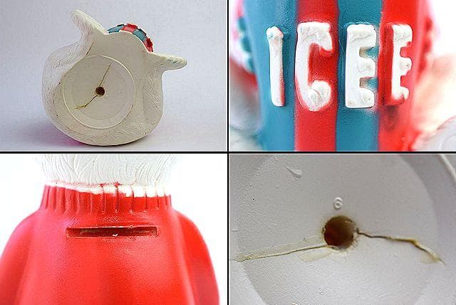 1970’s ICEE BEAR アイシーベアー ビンテージ ソフビ 貯金箱 熊