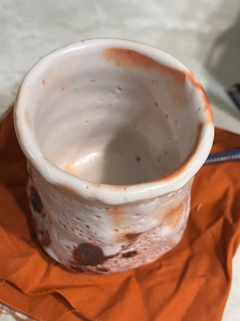 林正太郎　絵志野湯呑　湯呑み