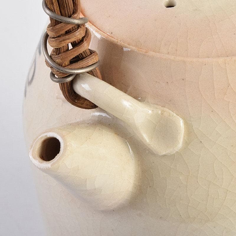 煎茶道具　京焼　河合瑞豊作　聴松茶注　土瓶　共箱　V　R9224