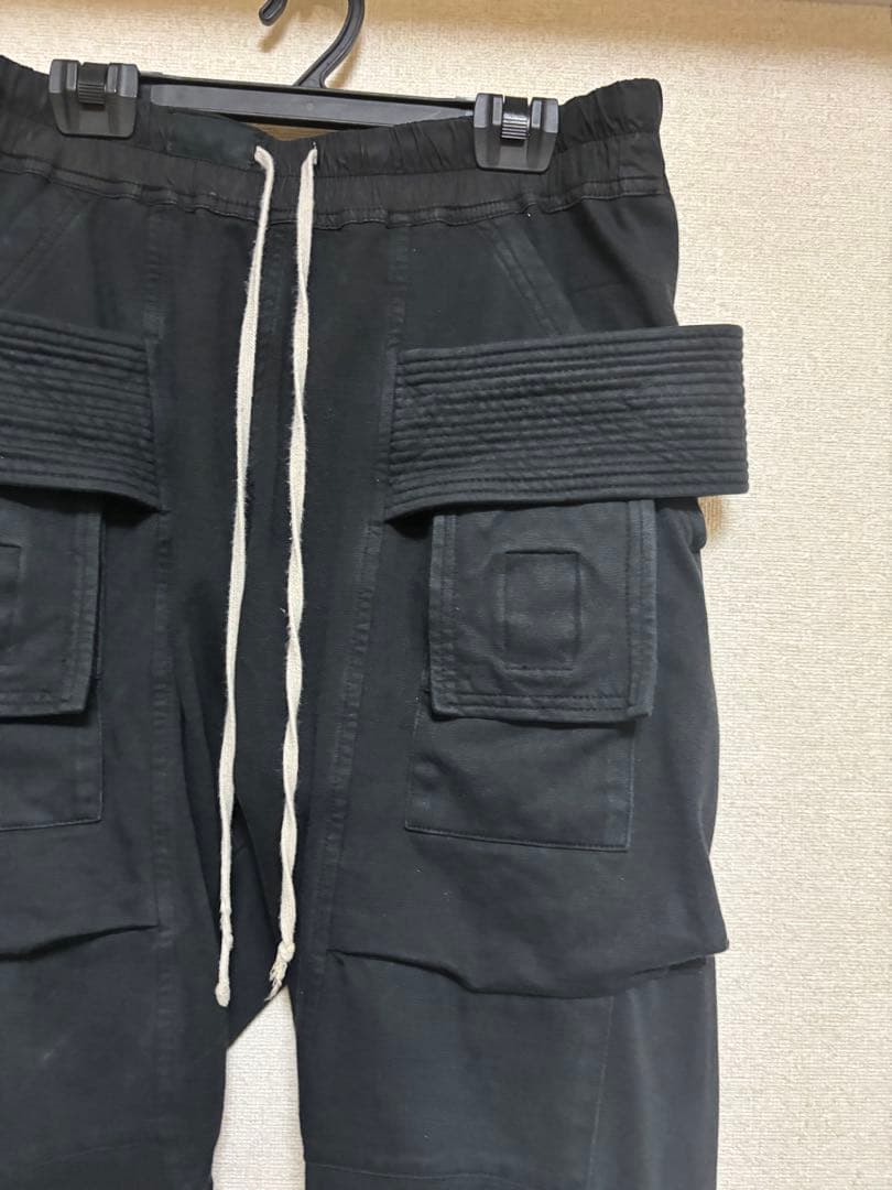 【落札のみ】RickOwens DRKSHDWクリーチカーゴ　素材　RIG