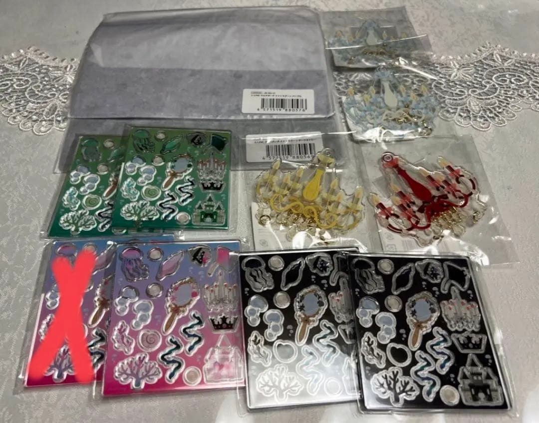 フクヤ　アクリルフレーム アクリルパーツ 缶バッジスタンド キャラ福くじ