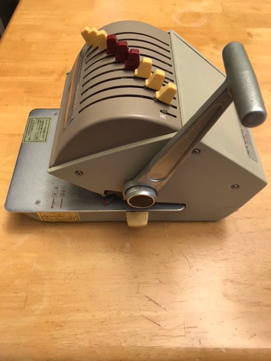 送料無料 小切手印字機 手形印字機 NIPPO 製品 昭和レトロ