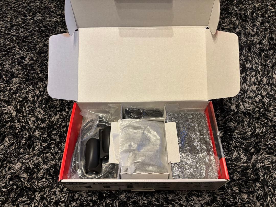 Switch本体（バッテリー強化版）　グレー　箱・付属品完備　　グリップ付き