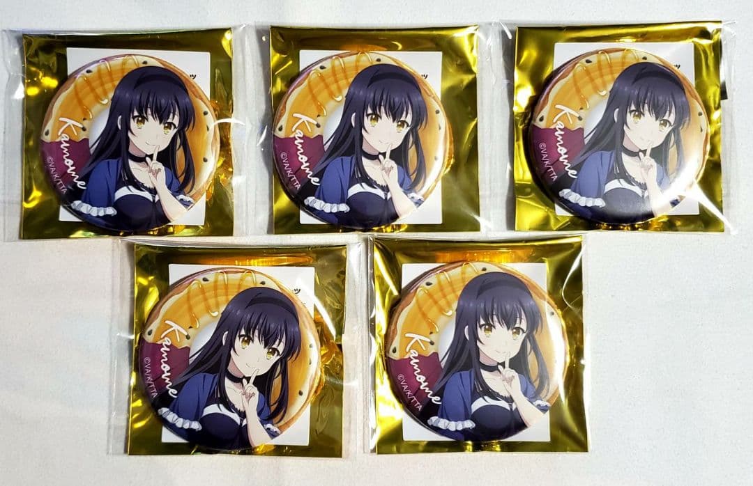 Summer Pockets サマポケ ドーナツ 缶バッジ 久島鴎 5点セット Summer
