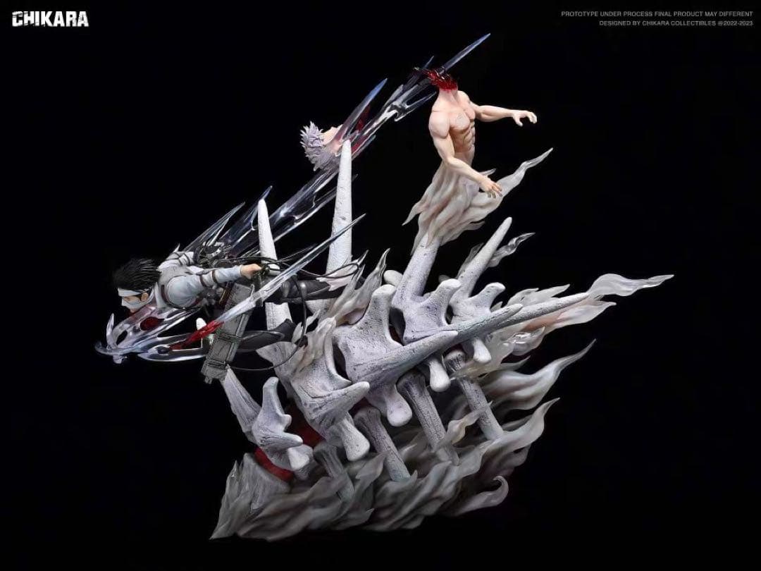 進撃の巨人 調査兵団 兵長 リヴァイ ガレージキット フィギュア 塗装済み