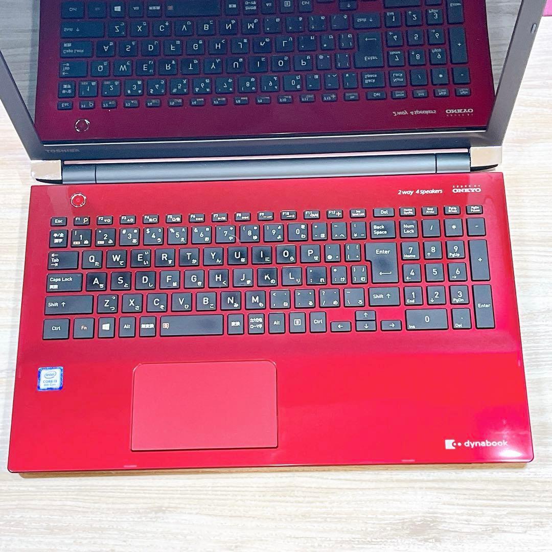 美品】第8世代i3✨すぐ使える薄型ノートパソコン✨人気の赤✨フルHD