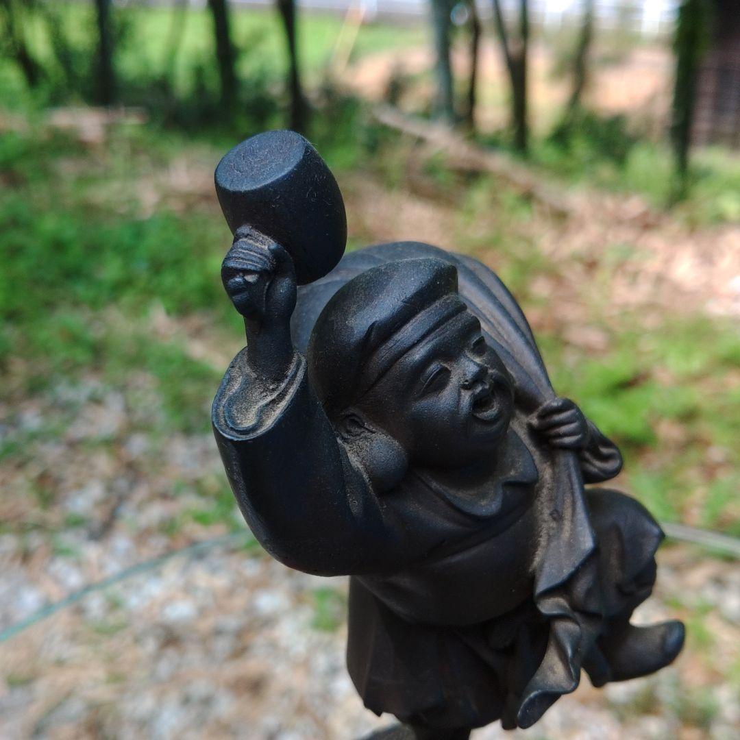 アンティーク 銅鋳物 大黒天像