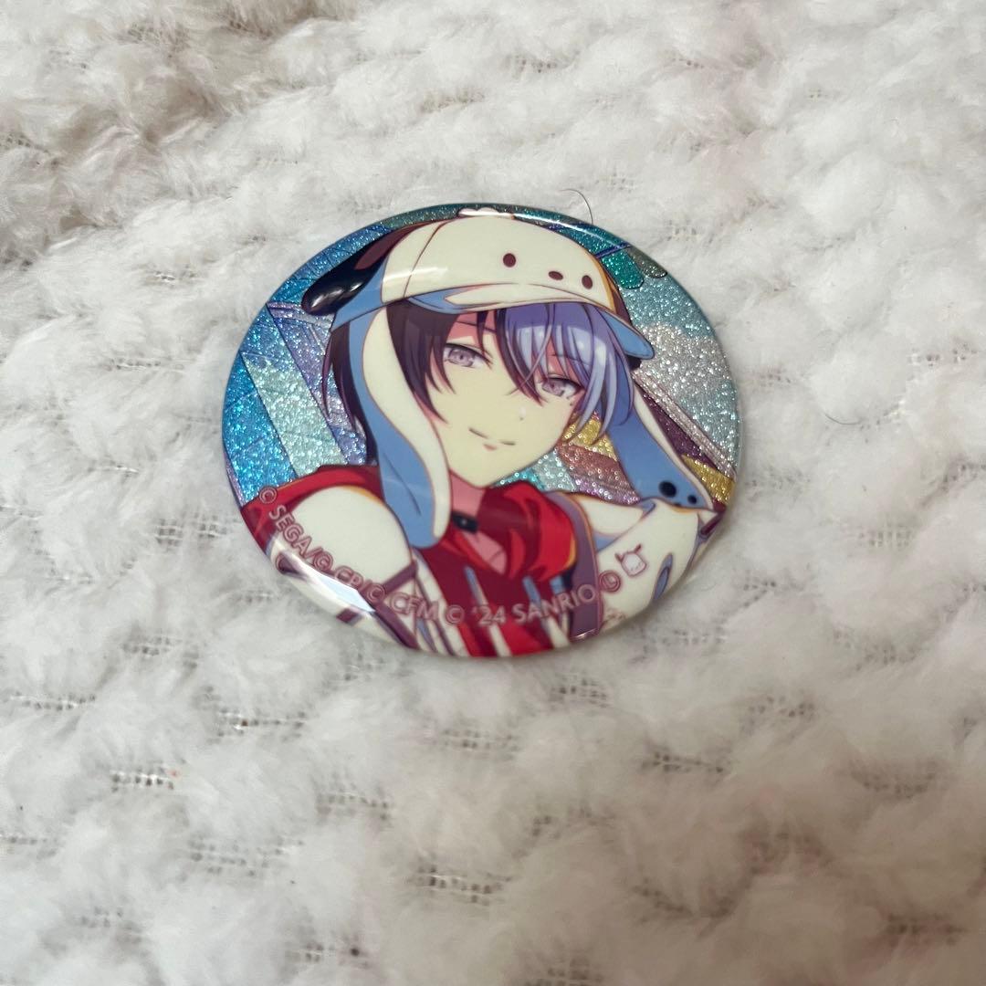 青柳冬弥プロセカサンリオグリッター缶バッジ