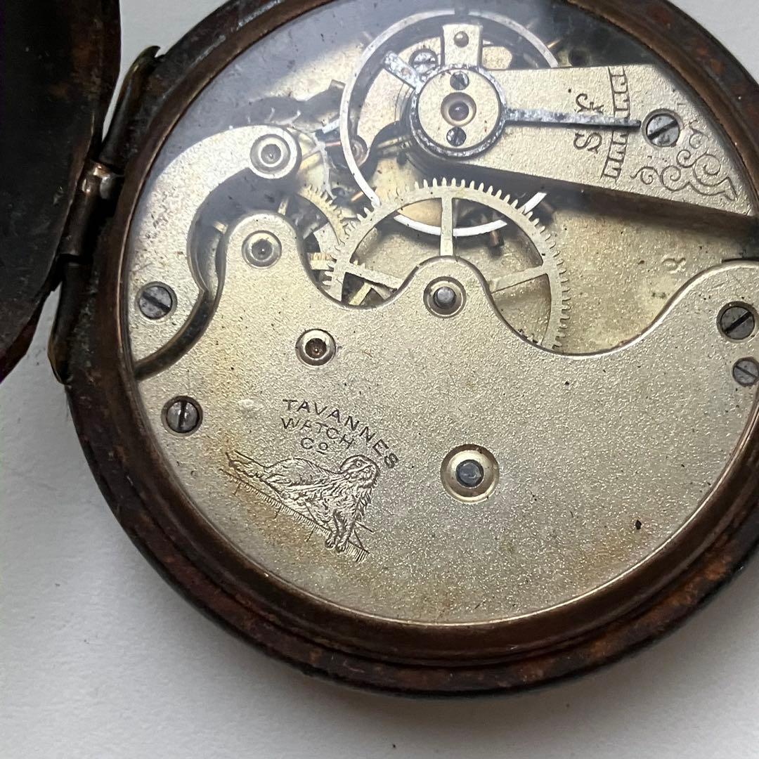 激レア】Tavannes 銀製 懐中時計 シルバー