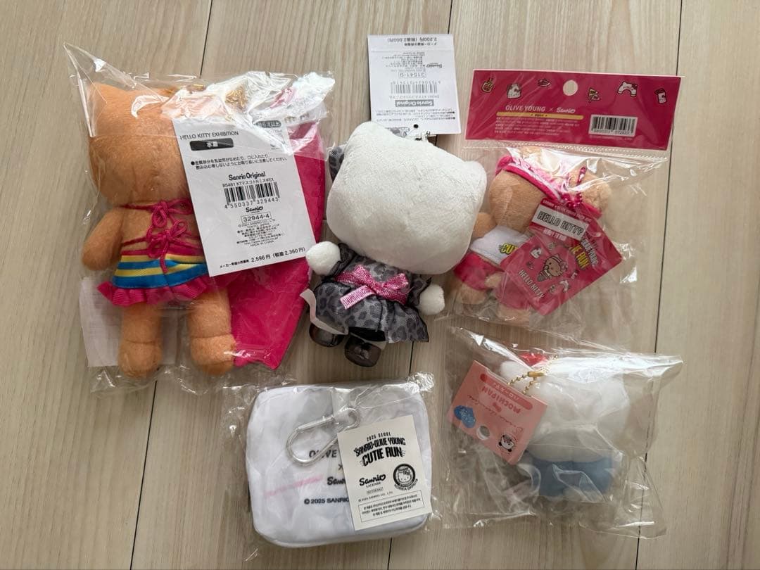 サンリオ　マスコットホルダー　ハローキティ　5点セット