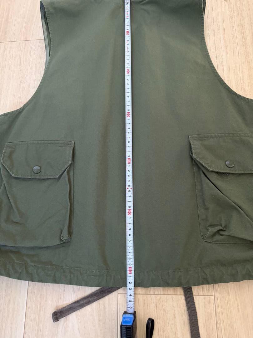 エンジニアードガーメンツ　フィールドベスト　コットンリップ　レイジ