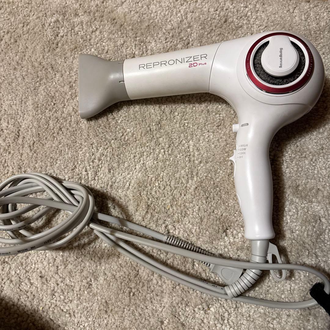 ジャンク品】REPRONIZER 2D Plus ヘアドライヤー ホワイト - メルカリ