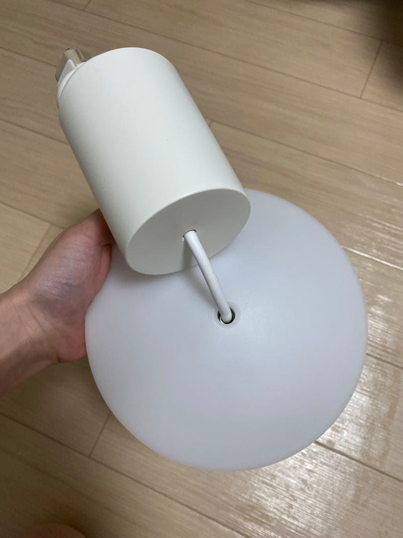 【美品】廃盤 無印良品 ペンダントライト 丸 Ｌ ホワイト