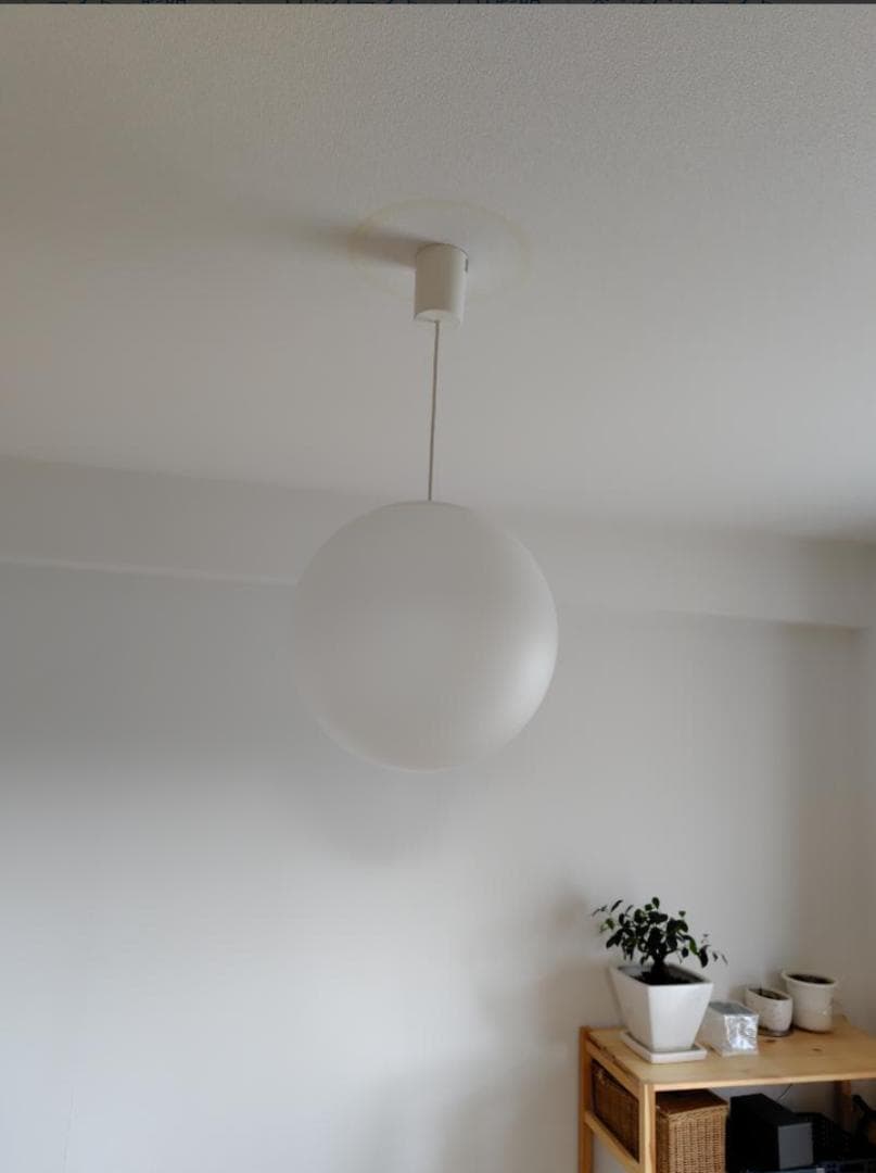 【美品】廃盤 無印良品 ペンダントライト 丸 Ｌ ホワイト