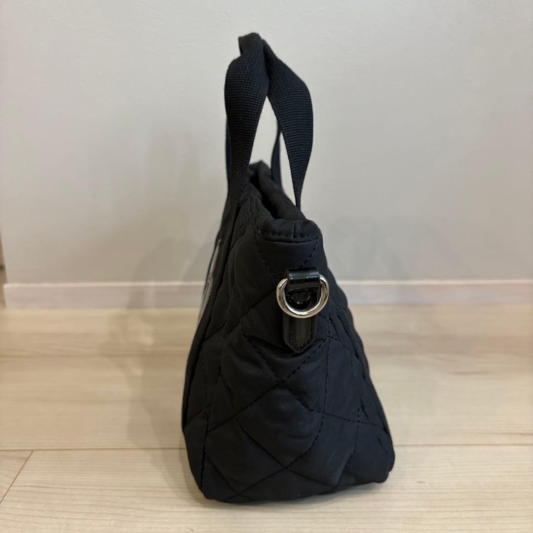 【未使用品】MARYQUANT キルティング 2wayバッグ デイジー　ブラック