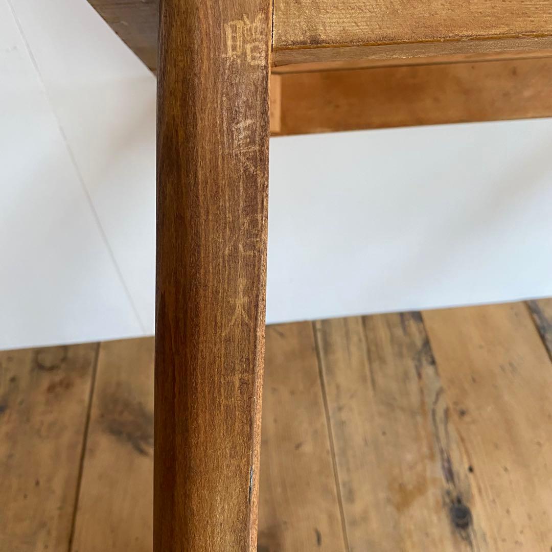 アンティーク テーブル 作業台 机 無垢材 シャビー z743